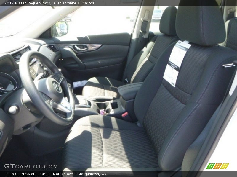 Glacier White / Charcoal 2017 Nissan Rogue S AWD