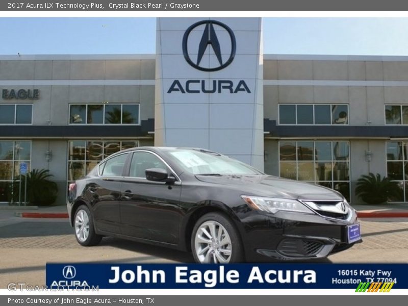 Crystal Black Pearl / Graystone 2017 Acura ILX Technology Plus