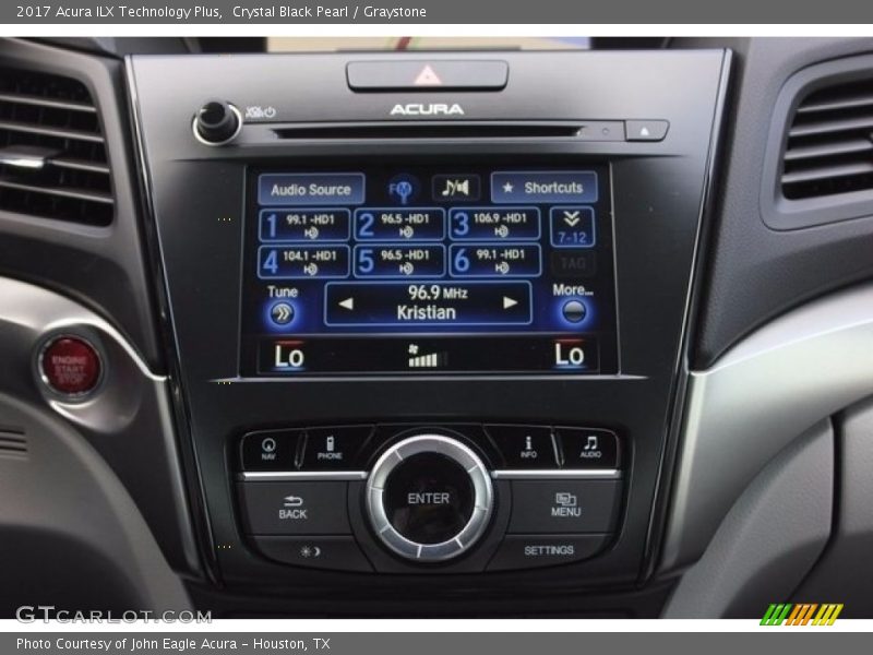 Crystal Black Pearl / Graystone 2017 Acura ILX Technology Plus