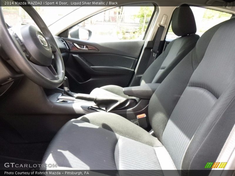 Liquid Silver Metallic / Black 2014 Mazda MAZDA3 i Sport 4 Door