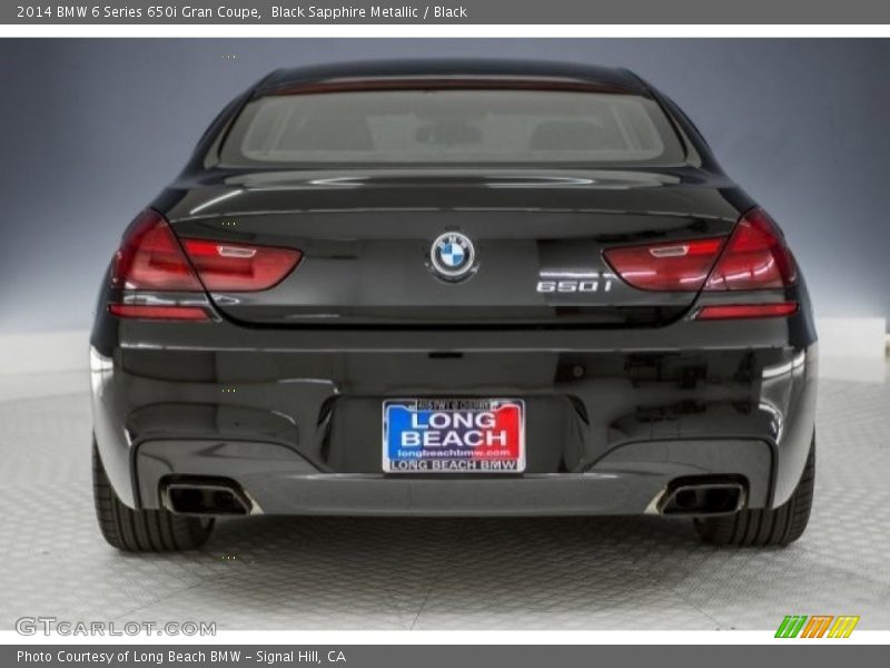 Black Sapphire Metallic / Black 2014 BMW 6 Series 650i Gran Coupe
