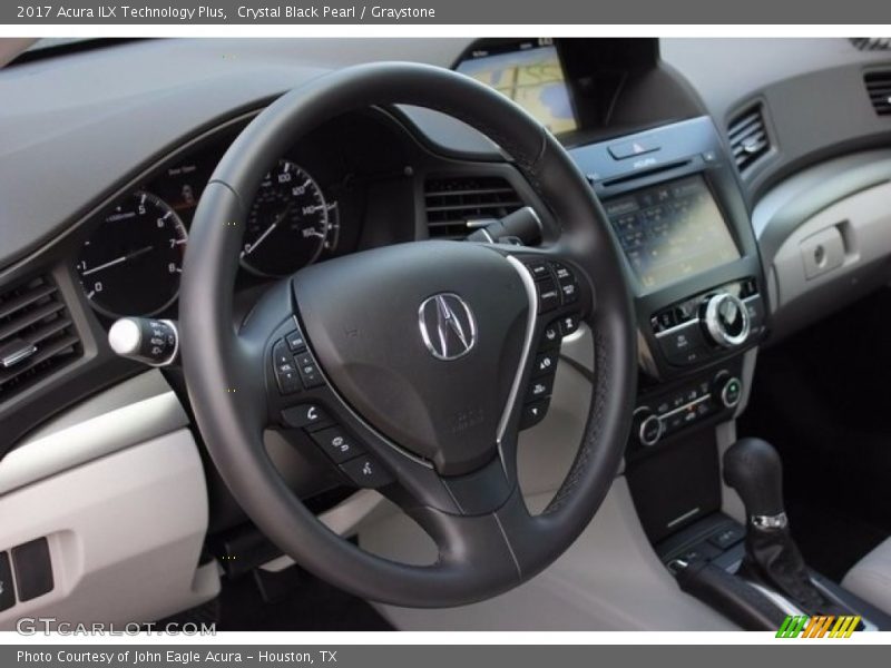 Crystal Black Pearl / Graystone 2017 Acura ILX Technology Plus