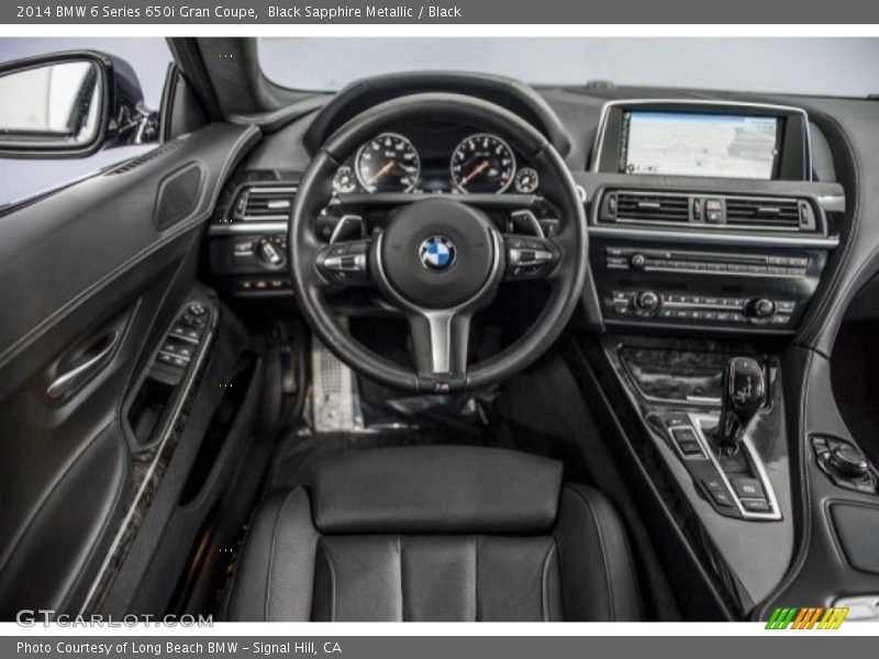 Black Sapphire Metallic / Black 2014 BMW 6 Series 650i Gran Coupe