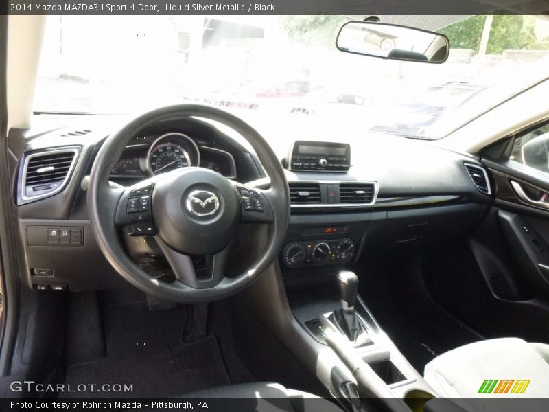 Liquid Silver Metallic / Black 2014 Mazda MAZDA3 i Sport 4 Door