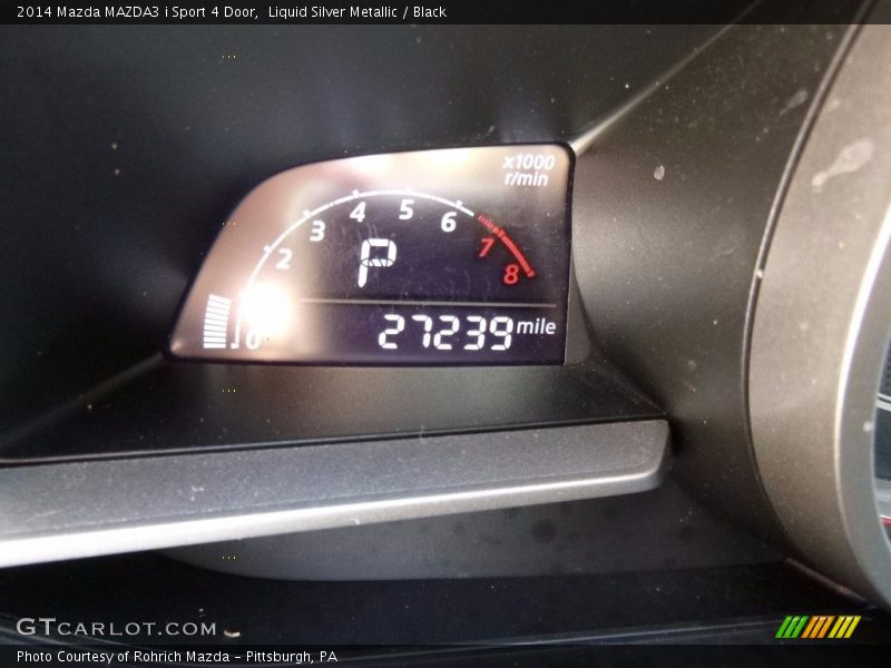 Liquid Silver Metallic / Black 2014 Mazda MAZDA3 i Sport 4 Door