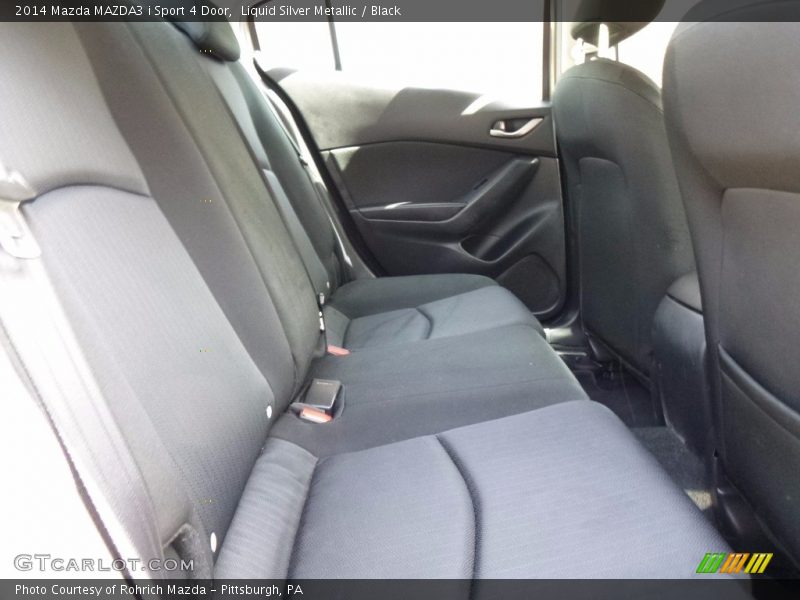 Liquid Silver Metallic / Black 2014 Mazda MAZDA3 i Sport 4 Door