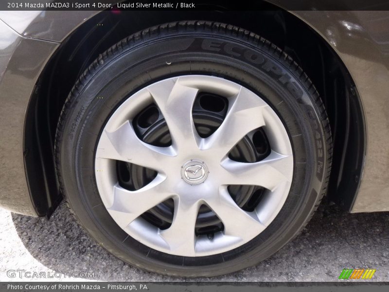 Liquid Silver Metallic / Black 2014 Mazda MAZDA3 i Sport 4 Door
