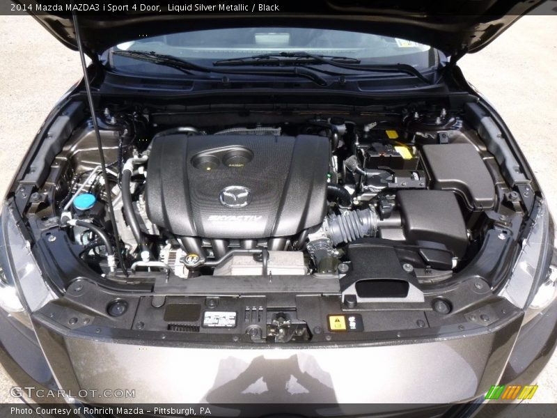 Liquid Silver Metallic / Black 2014 Mazda MAZDA3 i Sport 4 Door