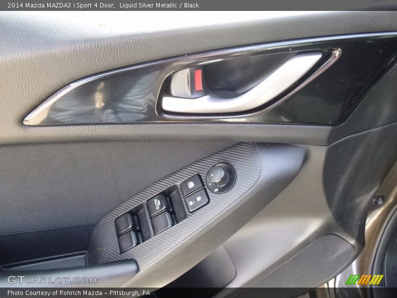 Liquid Silver Metallic / Black 2014 Mazda MAZDA3 i Sport 4 Door