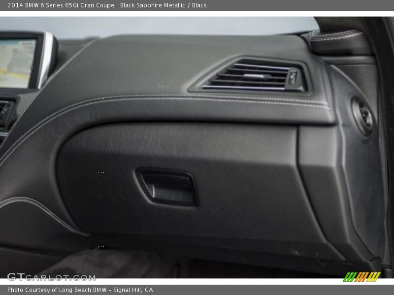 Black Sapphire Metallic / Black 2014 BMW 6 Series 650i Gran Coupe