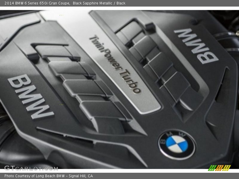 Black Sapphire Metallic / Black 2014 BMW 6 Series 650i Gran Coupe