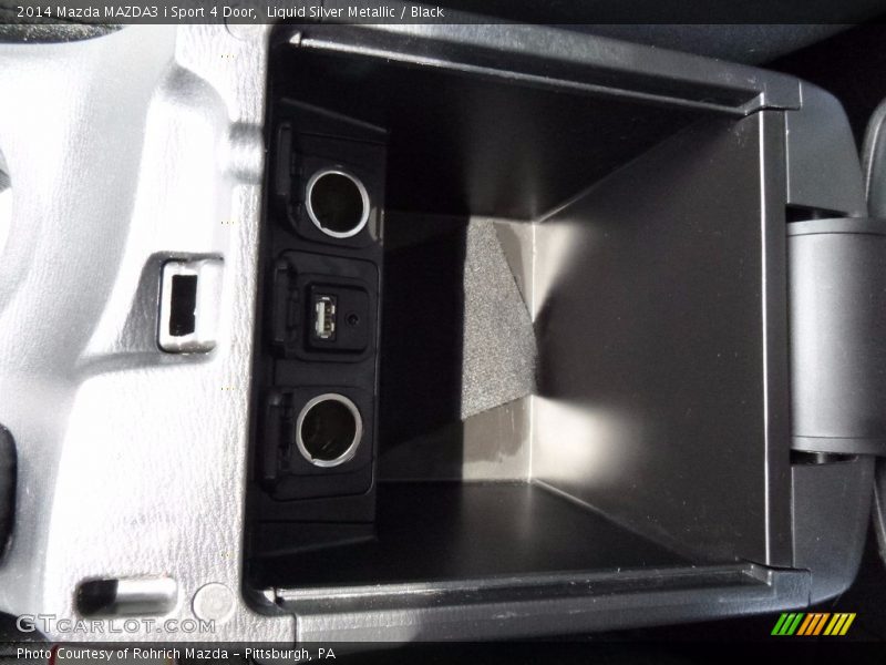 Liquid Silver Metallic / Black 2014 Mazda MAZDA3 i Sport 4 Door