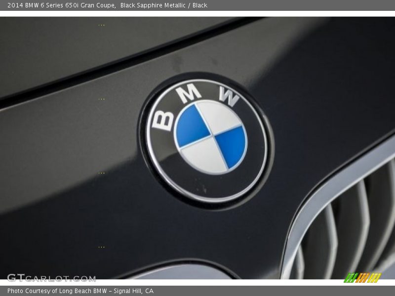 Black Sapphire Metallic / Black 2014 BMW 6 Series 650i Gran Coupe