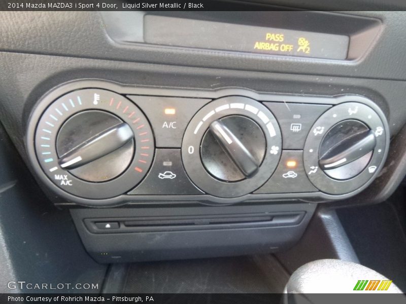 Liquid Silver Metallic / Black 2014 Mazda MAZDA3 i Sport 4 Door