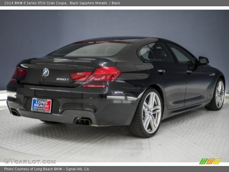 Black Sapphire Metallic / Black 2014 BMW 6 Series 650i Gran Coupe