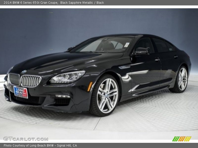 Black Sapphire Metallic / Black 2014 BMW 6 Series 650i Gran Coupe