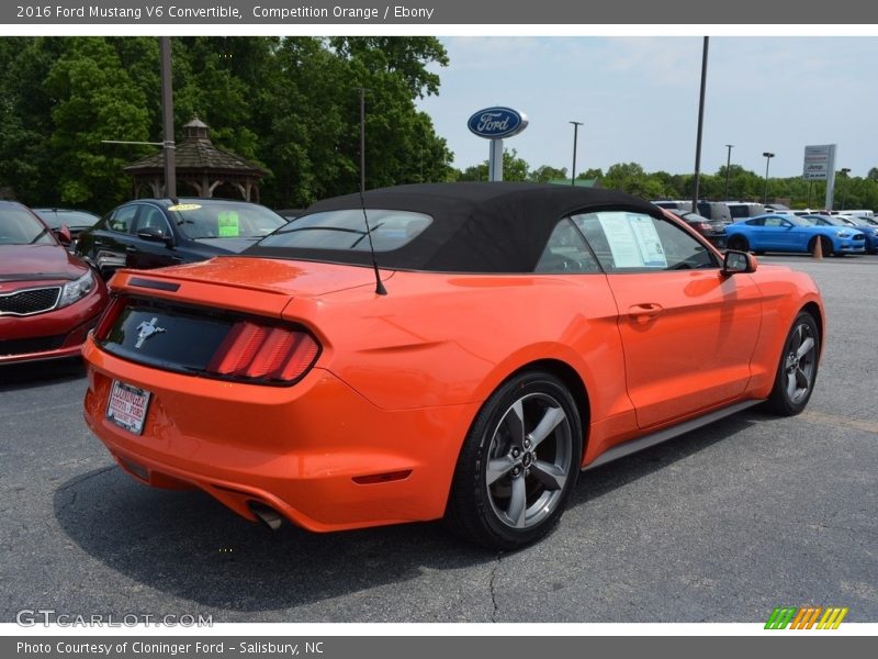 Competition Orange / Ebony 2016 Ford Mustang V6 Convertible