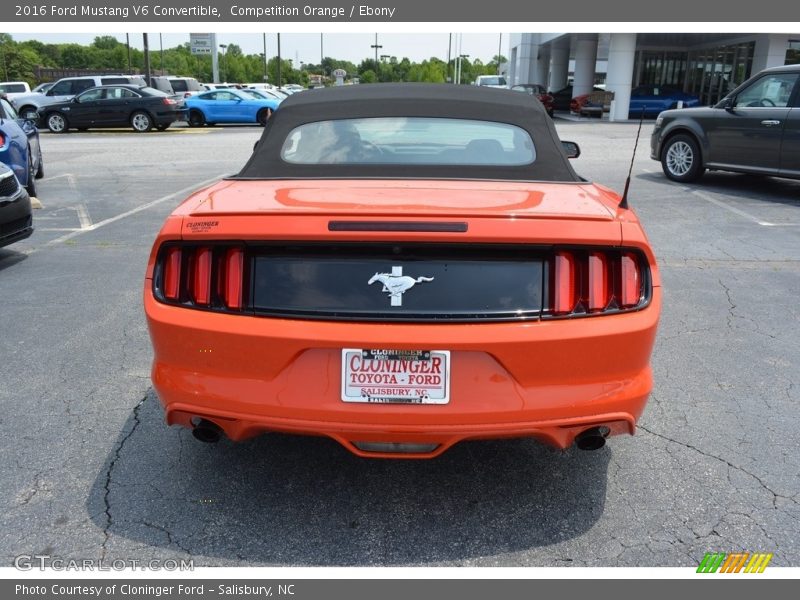 Competition Orange / Ebony 2016 Ford Mustang V6 Convertible