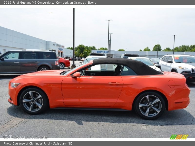 Competition Orange / Ebony 2016 Ford Mustang V6 Convertible