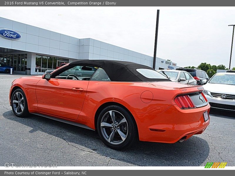 Competition Orange / Ebony 2016 Ford Mustang V6 Convertible