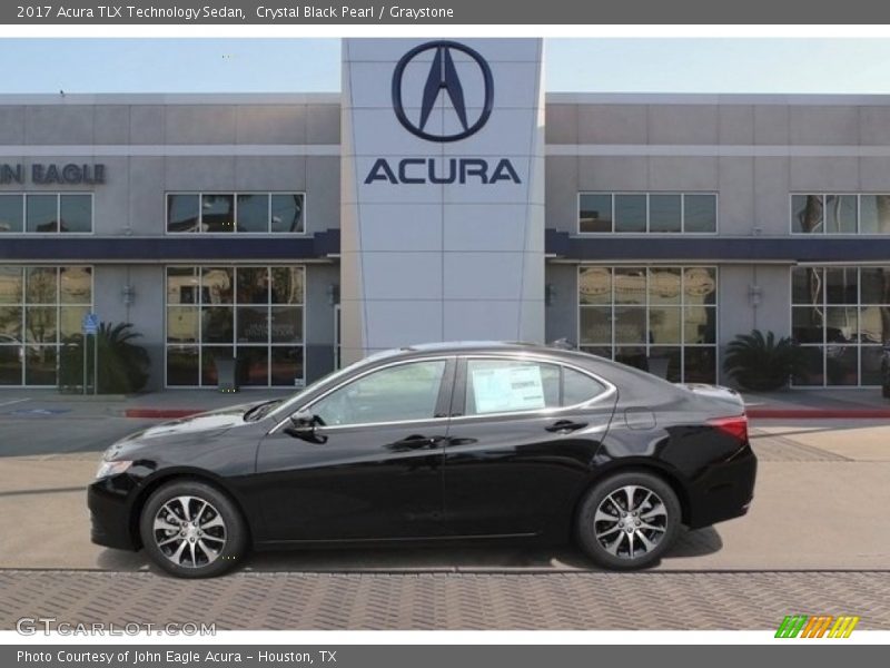 Crystal Black Pearl / Graystone 2017 Acura TLX Technology Sedan