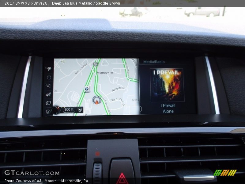 Deep Sea Blue Metallic / Saddle Brown 2017 BMW X3 xDrive28i