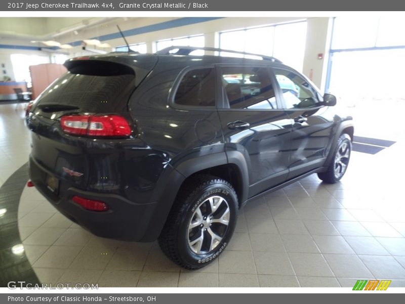 Granite Crystal Metallic / Black 2017 Jeep Cherokee Trailhawk 4x4