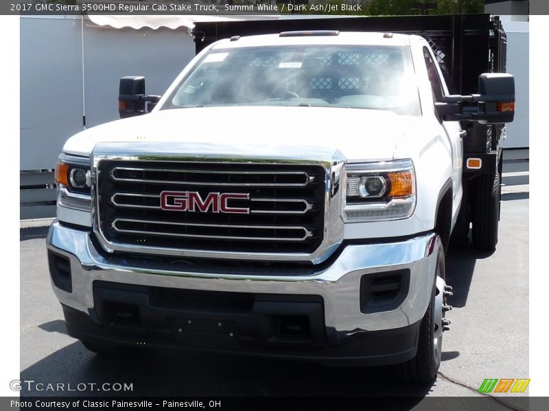 Summit White / Dark Ash/Jet Black 2017 GMC Sierra 3500HD Regular Cab Stake Truck