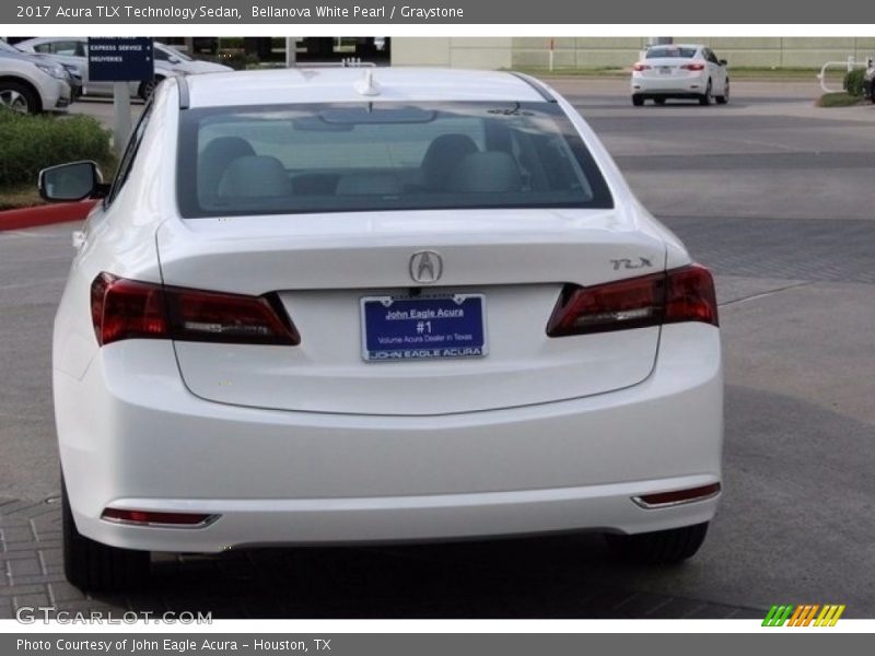 Bellanova White Pearl / Graystone 2017 Acura TLX Technology Sedan
