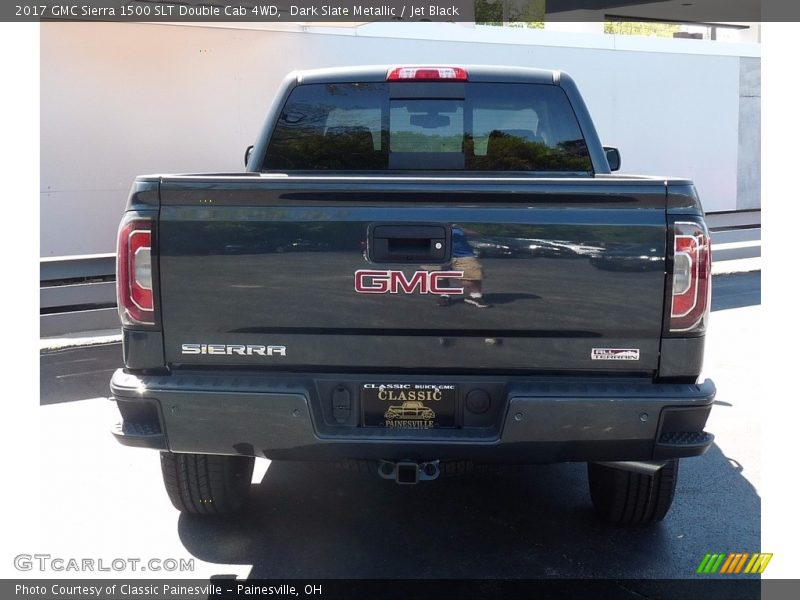 Dark Slate Metallic / Jet Black 2017 GMC Sierra 1500 SLT Double Cab 4WD