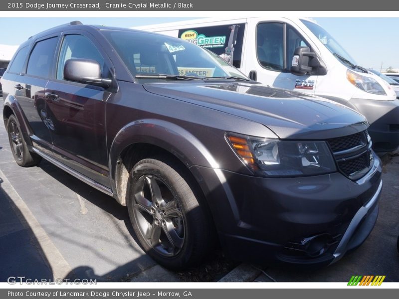 Granite Crystal Metallic / Black 2015 Dodge Journey Crossroad
