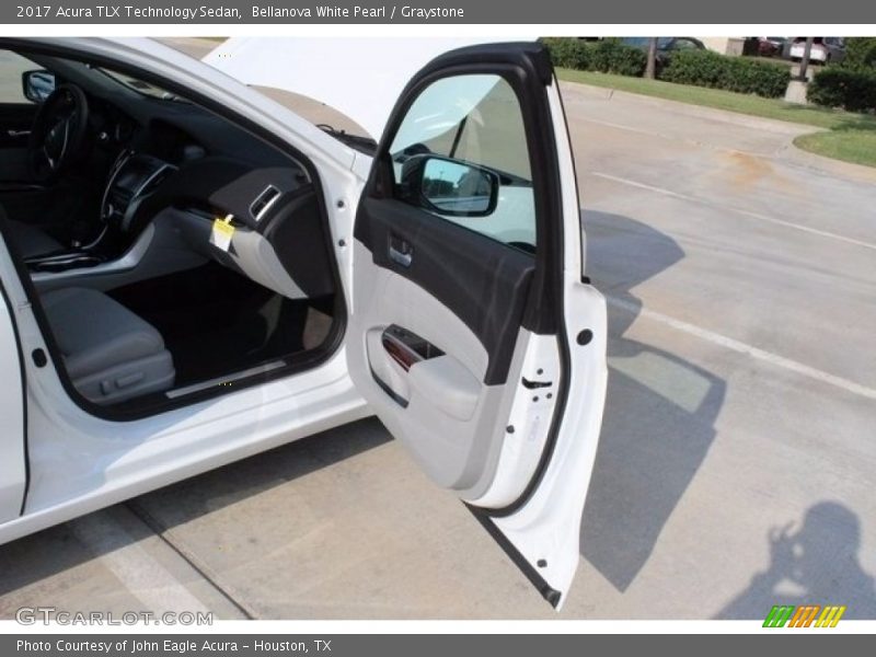 Bellanova White Pearl / Graystone 2017 Acura TLX Technology Sedan