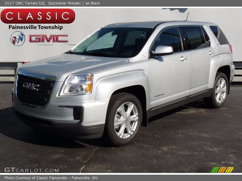 Quicksilver Metallic / Jet Black 2017 GMC Terrain SLE