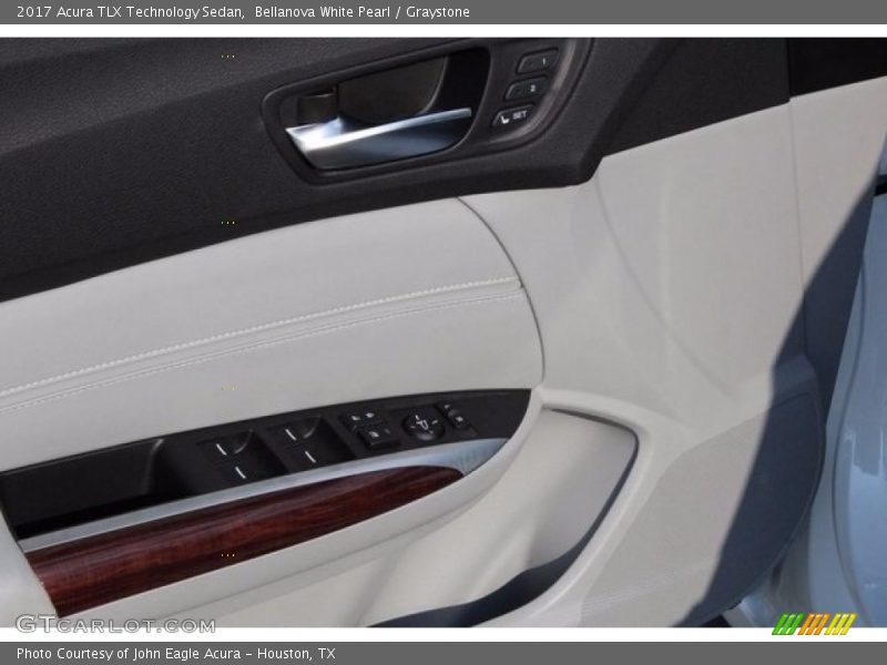 Bellanova White Pearl / Graystone 2017 Acura TLX Technology Sedan
