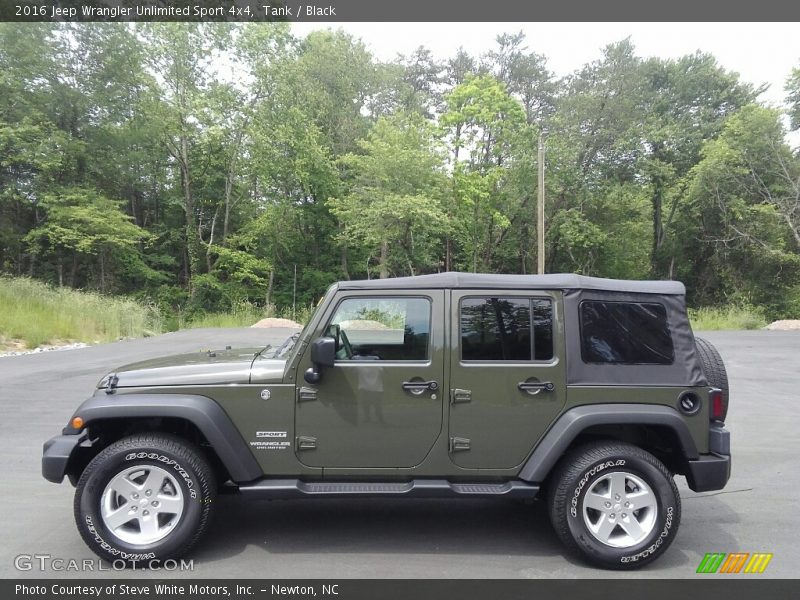 Tank / Black 2016 Jeep Wrangler Unlimited Sport 4x4