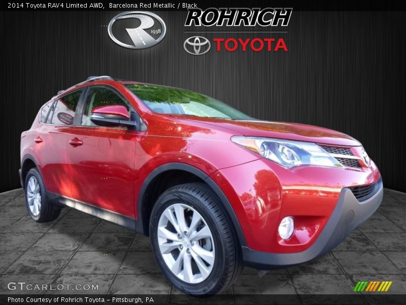 Barcelona Red Metallic / Black 2014 Toyota RAV4 Limited AWD