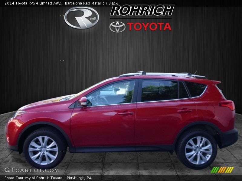Barcelona Red Metallic / Black 2014 Toyota RAV4 Limited AWD