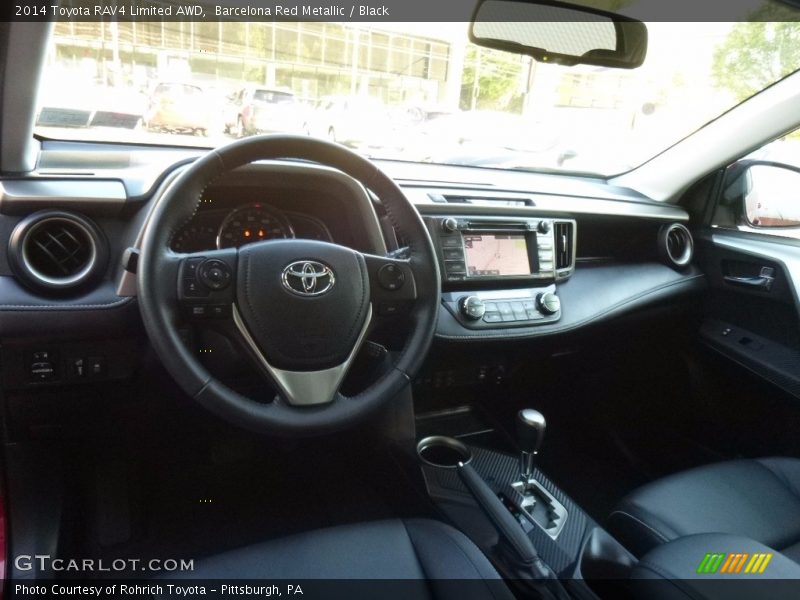 Barcelona Red Metallic / Black 2014 Toyota RAV4 Limited AWD