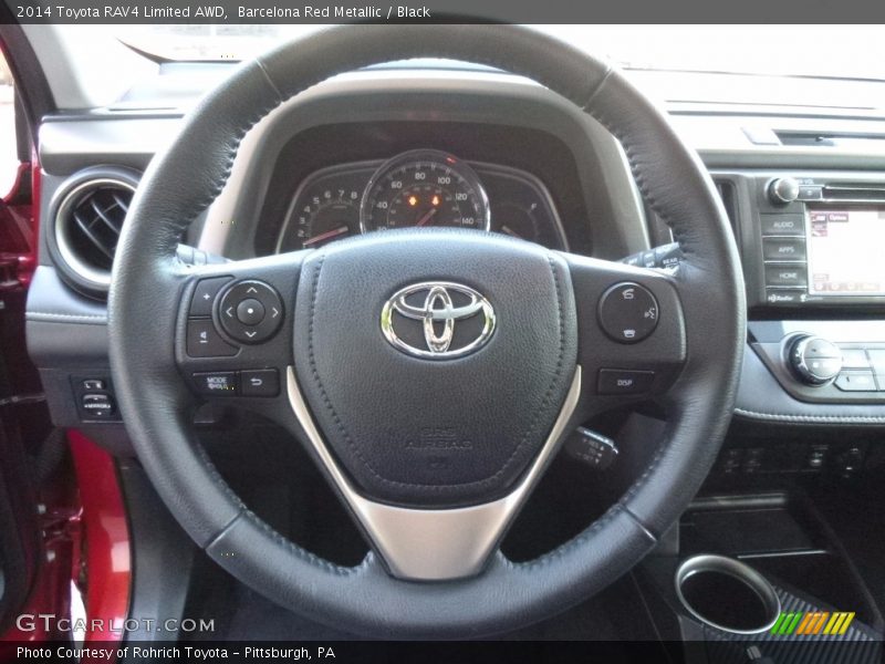 Barcelona Red Metallic / Black 2014 Toyota RAV4 Limited AWD
