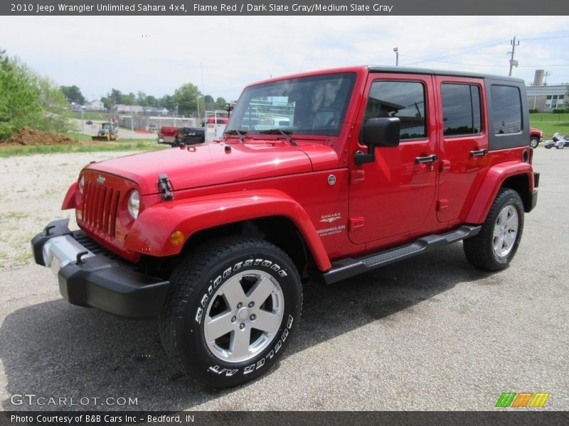 Flame Red / Dark Slate Gray/Medium Slate Gray 2010 Jeep Wrangler Unlimited Sahara 4x4