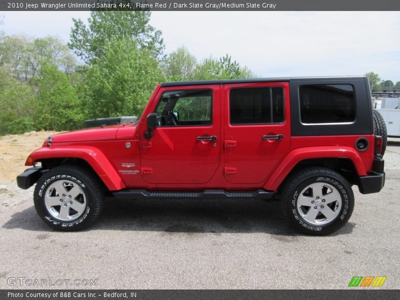 Flame Red / Dark Slate Gray/Medium Slate Gray 2010 Jeep Wrangler Unlimited Sahara 4x4