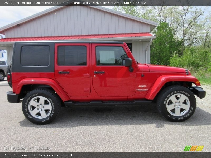 Flame Red / Dark Slate Gray/Medium Slate Gray 2010 Jeep Wrangler Unlimited Sahara 4x4