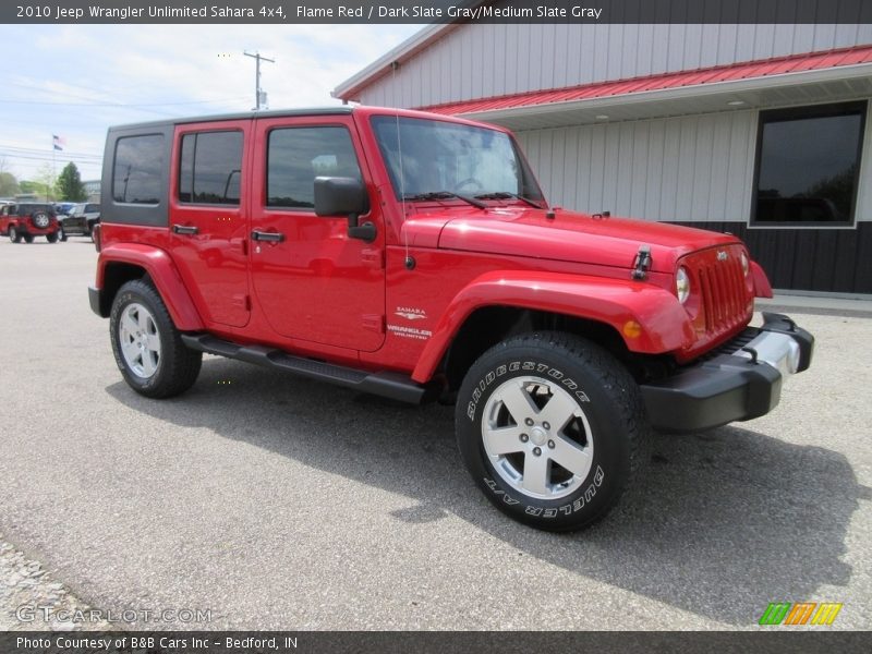 Flame Red / Dark Slate Gray/Medium Slate Gray 2010 Jeep Wrangler Unlimited Sahara 4x4