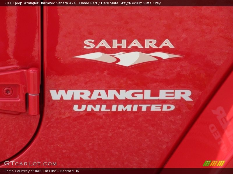 Flame Red / Dark Slate Gray/Medium Slate Gray 2010 Jeep Wrangler Unlimited Sahara 4x4