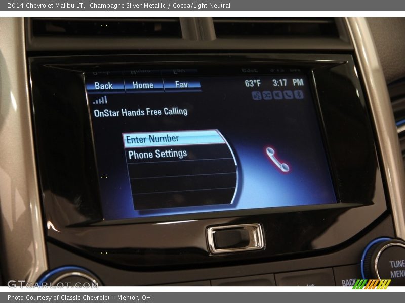 Champagne Silver Metallic / Cocoa/Light Neutral 2014 Chevrolet Malibu LT