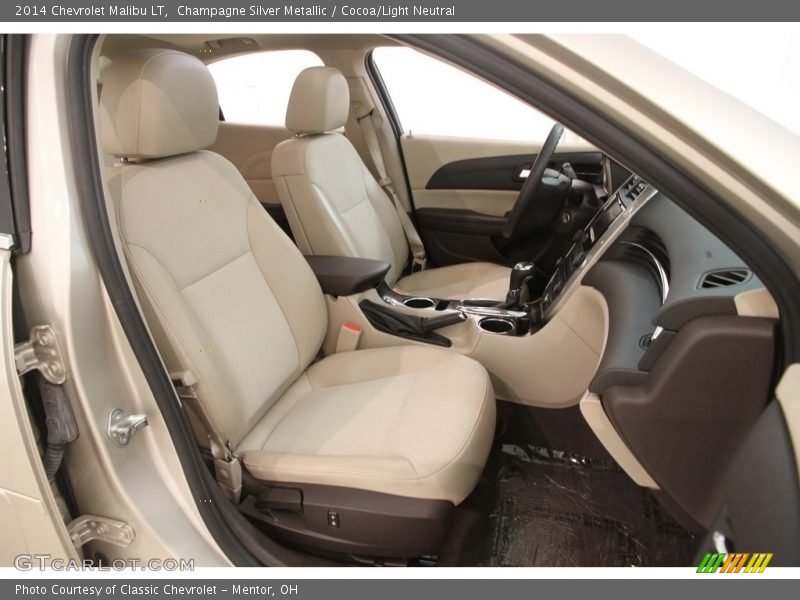 Champagne Silver Metallic / Cocoa/Light Neutral 2014 Chevrolet Malibu LT