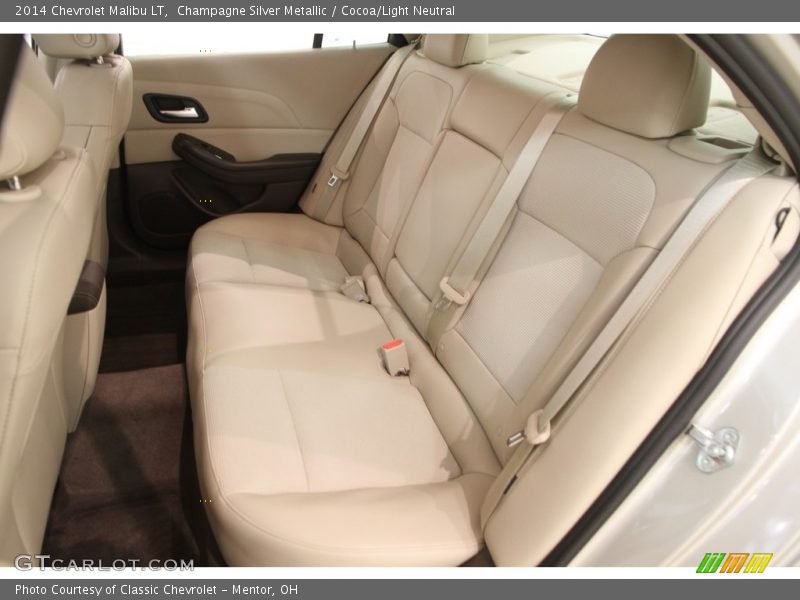 Champagne Silver Metallic / Cocoa/Light Neutral 2014 Chevrolet Malibu LT