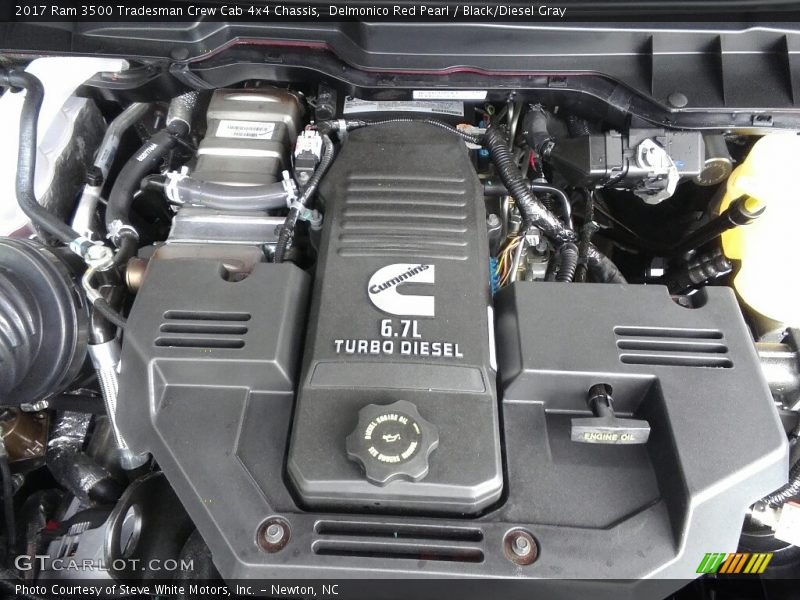 Delmonico Red Pearl / Black/Diesel Gray 2017 Ram 3500 Tradesman Crew Cab 4x4 Chassis