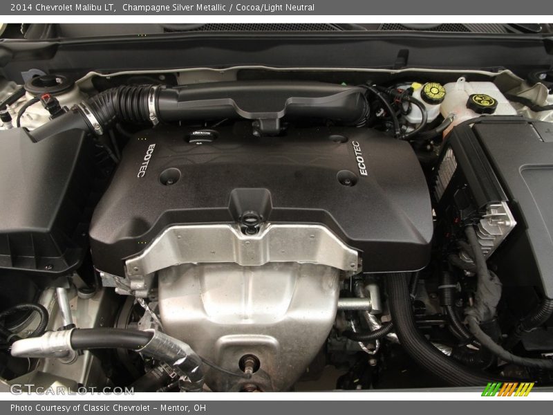Champagne Silver Metallic / Cocoa/Light Neutral 2014 Chevrolet Malibu LT