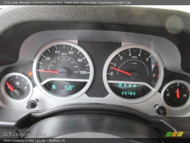 Flame Red / Dark Slate Gray/Medium Slate Gray 2010 Jeep Wrangler Unlimited Sahara 4x4